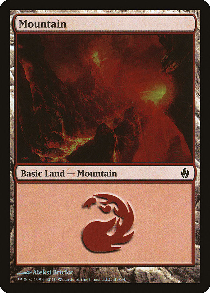 Mountain (33) [Premium Deck Series: Fire and Lightning] | I Want That Stuff Brandon