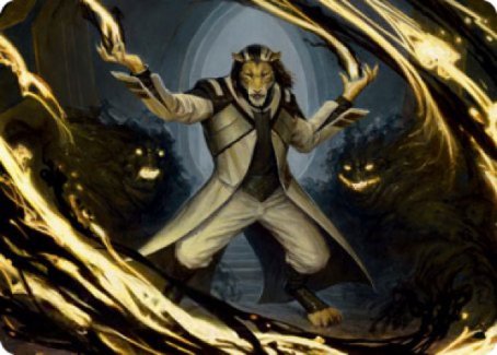 Leonin Lightscribe Art Card [Strixhaven: School of Mages Art Series] | I Want That Stuff Brandon