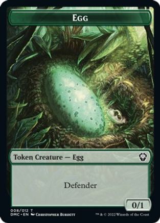 Snake // Egg Double-Sided Token [Dominaria United Commander Tokens] | I Want That Stuff Brandon