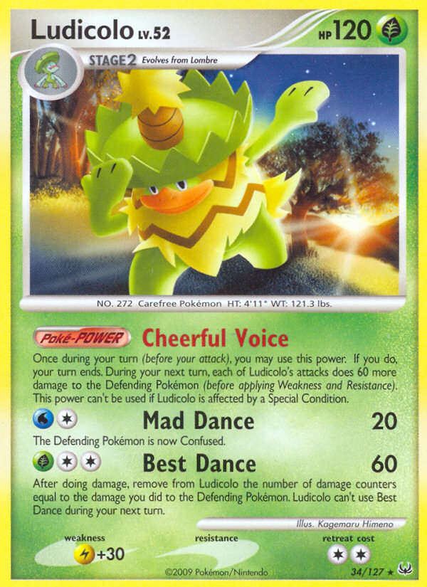 Ludicolo (34/127) [Platinum: Base Set] | I Want That Stuff Brandon