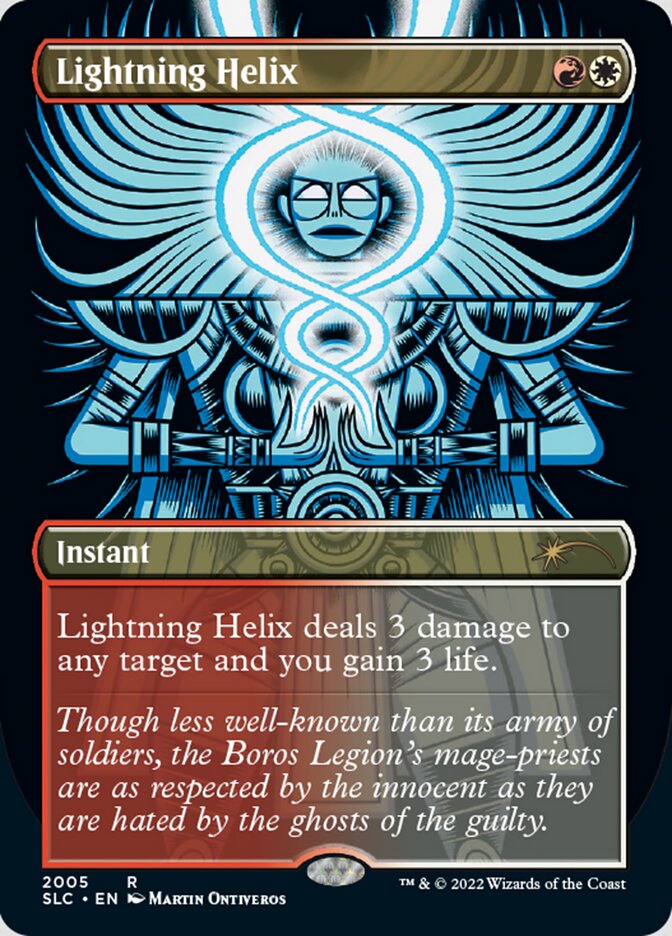 Lightning Helix (Borderless) [Secret Lair 30th Anniversary Countdown Kit] | I Want That Stuff Brandon