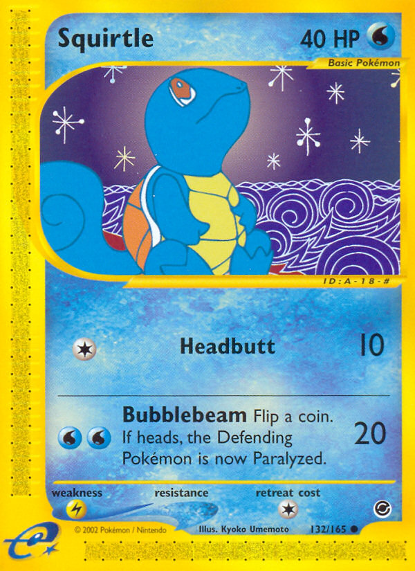 Squirtle (132/165) [Expedition: Base Set] | I Want That Stuff Brandon