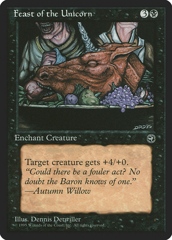 Feast of the Unicorn (Autumn Willow Flavor Text) [Homelands] | I Want That Stuff Brandon