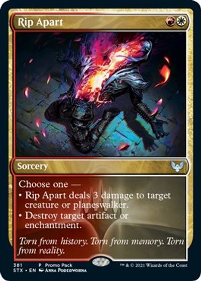 Rip Apart (Promo Pack) [Strixhaven: School of Mages Promos] | I Want That Stuff Brandon
