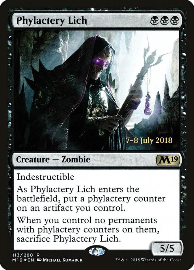 Phylactery Lich [Core Set 2019 Prerelease Promos] | I Want That Stuff Brandon
