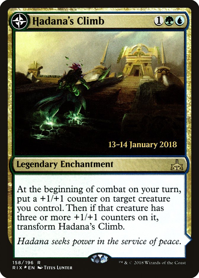 Hadana's Climb // Winged Temple of Orazca [Rivals of Ixalan Prerelease Promos] | I Want That Stuff Brandon