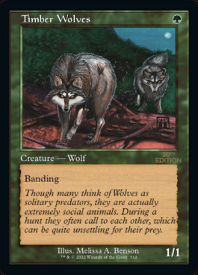 Timber Wolves (Retro) [30th Anniversary Edition] | I Want That Stuff Brandon