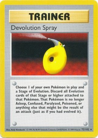 Devolution Spray (72/102) [Base Set Shadowless Unlimited] | I Want That Stuff Brandon