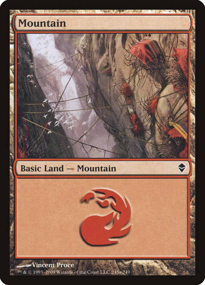 Mountain (245a) [Zendikar] | I Want That Stuff Brandon