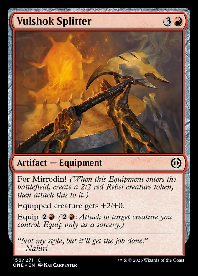 Vulshok Splitter [Phyrexia: All Will Be One] | I Want That Stuff Brandon