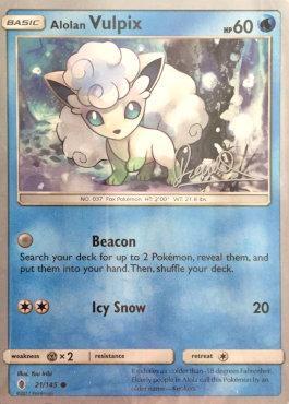 Alolan Vulpix (21/145) (Infinite Force - Diego Cassiraga) [World Championships 2017] | I Want That Stuff Brandon