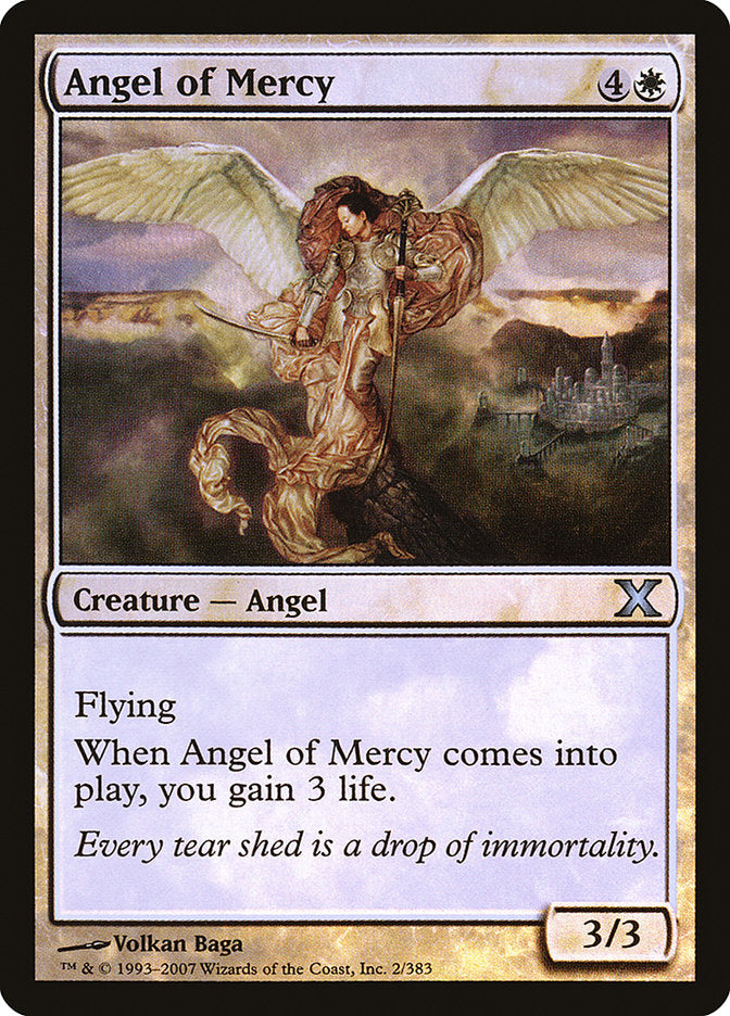 Angel of Mercy (Premium Foil) [Tenth Edition] | I Want That Stuff Brandon