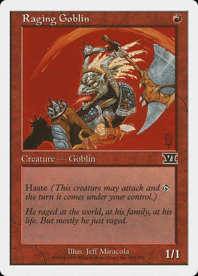 Raging Goblin [Classic Sixth Edition] | I Want That Stuff Brandon