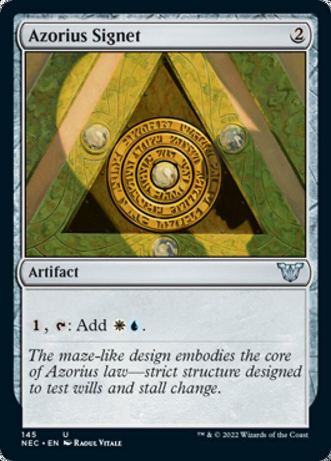 Azorius Signet [Kamigawa: Neon Dynasty Commander] | I Want That Stuff Brandon