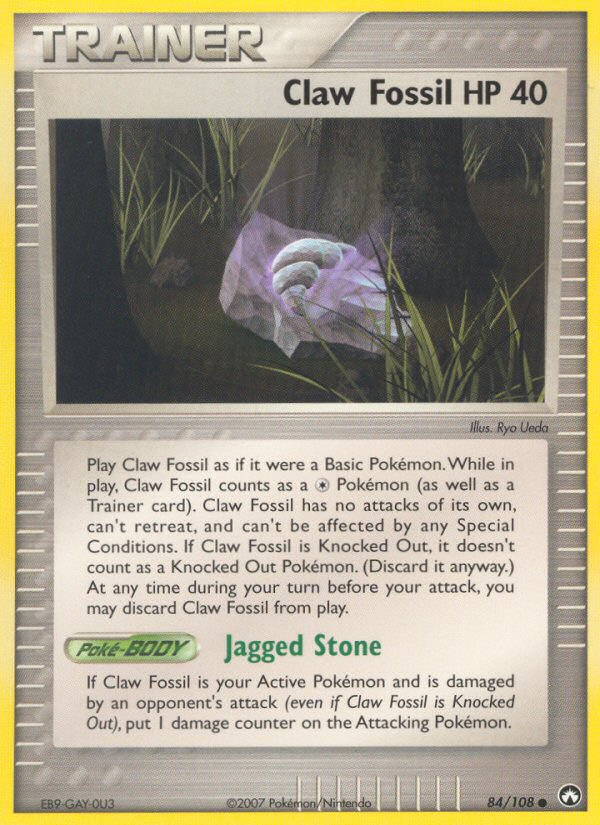 Claw Fossil (84/108) [EX: Power Keepers] | I Want That Stuff Brandon