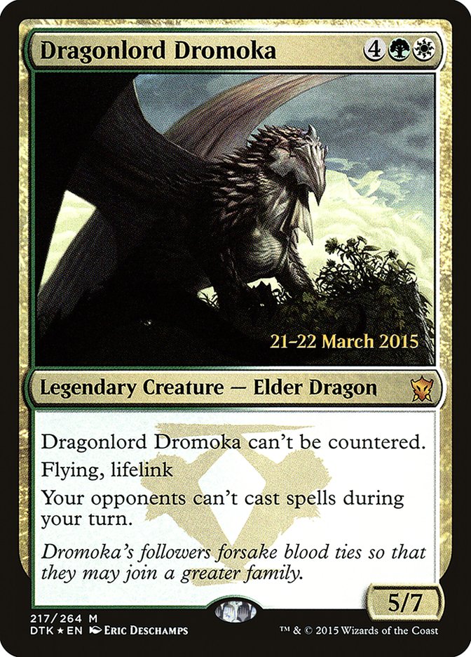 Dragonlord Dromoka [Dragons of Tarkir Prerelease Promos] | I Want That Stuff Brandon