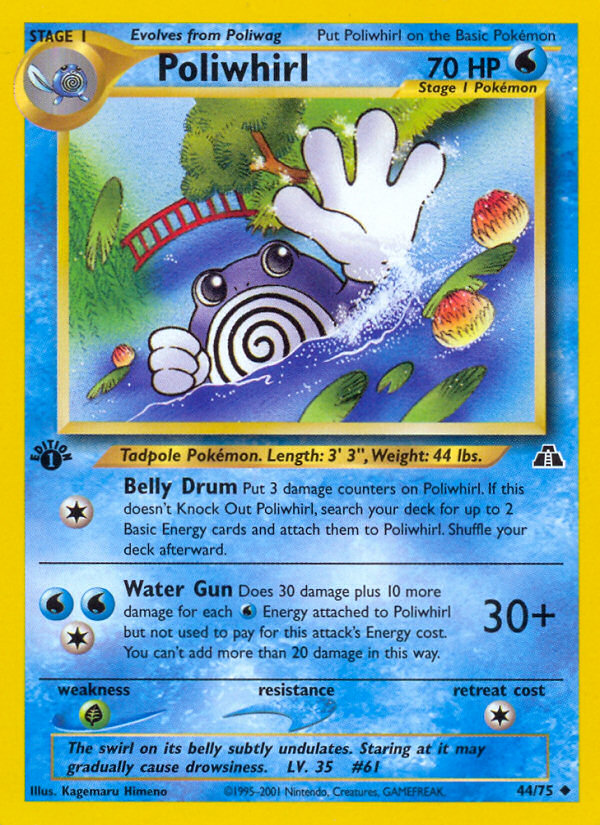 Poliwhirl (44/75) [Neo Discovery 1st Edition] | I Want That Stuff Brandon
