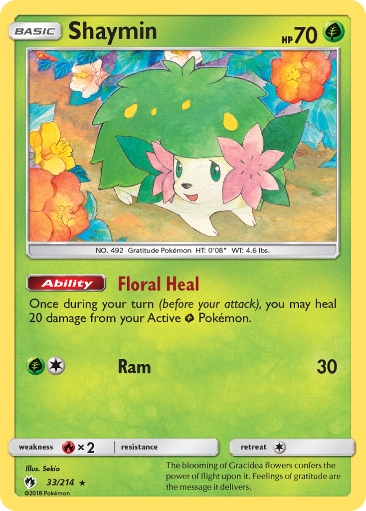 Shaymin (33/214) [Sun & Moon: Lost Thunder] | I Want That Stuff Brandon