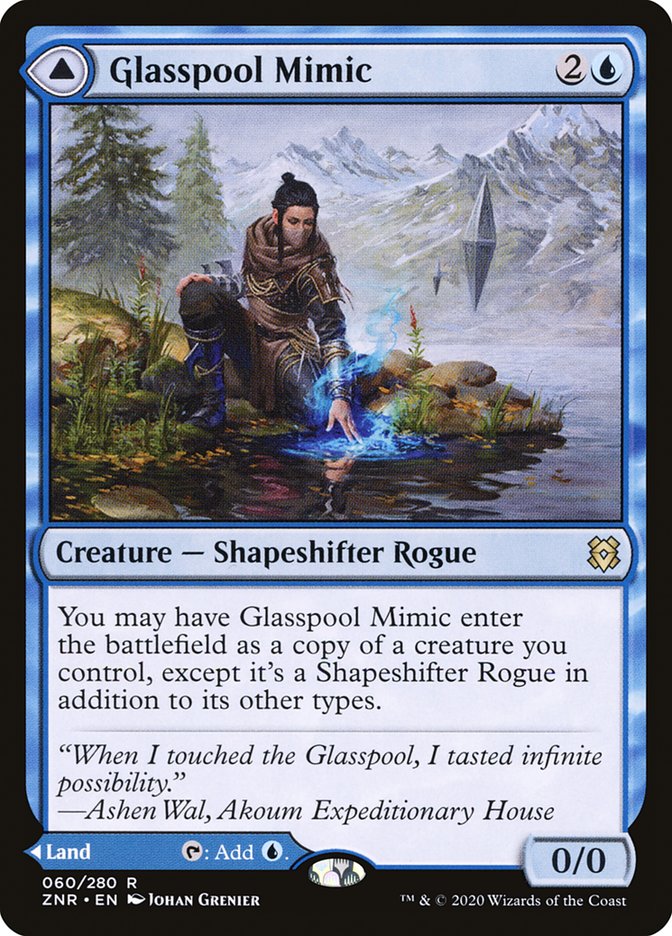 Glasspool Mimic // Glasspool Shore [Zendikar Rising] | I Want That Stuff Brandon