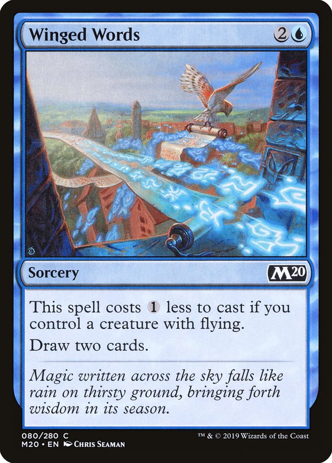 Winged Words [Core Set 2020] | I Want That Stuff Brandon