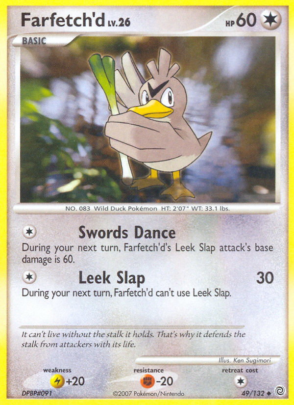 Farfetch'd (49/132) [Diamond & Pearl: Secret Wonders] | I Want That Stuff Brandon