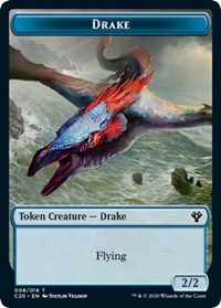 Drake // Insect (018) Double-Sided Token [Commander 2020 Tokens] | I Want That Stuff Brandon
