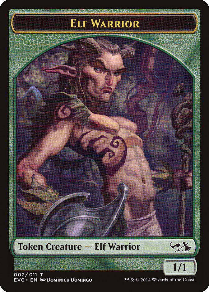 Elf Warrior Token (Elves vs. Goblins) [Duel Decks Anthology Tokens] | I Want That Stuff Brandon