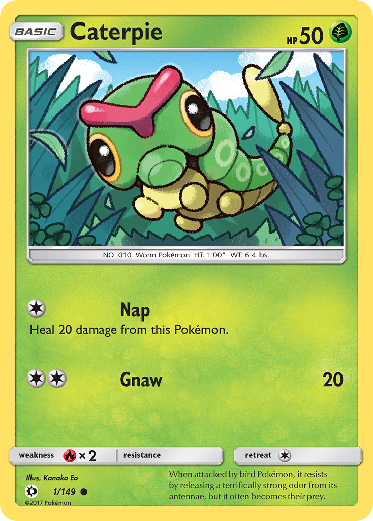 Caterpie (1/149) [Sun & Moon: Base Set] | I Want That Stuff Brandon