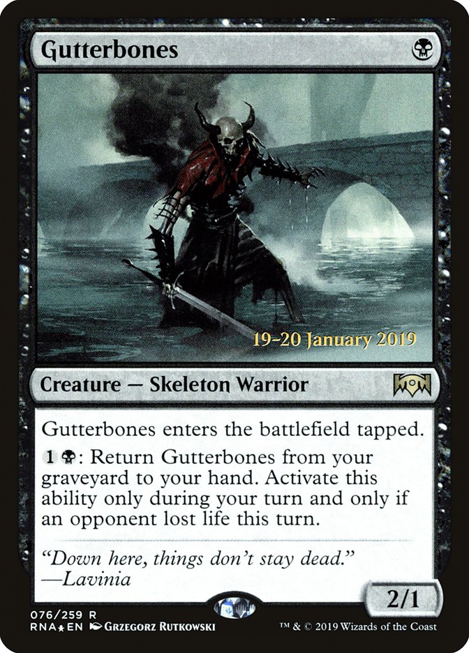 Gutterbones [Ravnica Allegiance Prerelease Promos] | I Want That Stuff Brandon