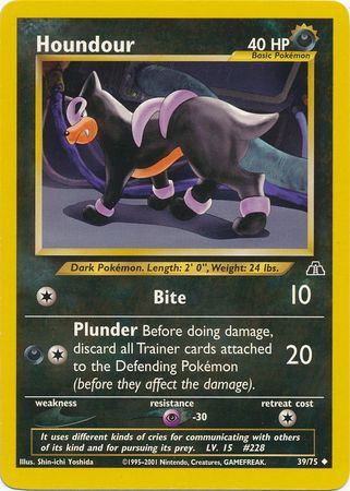 Houndour (39/75) [Neo Discovery Unlimited] | I Want That Stuff Brandon