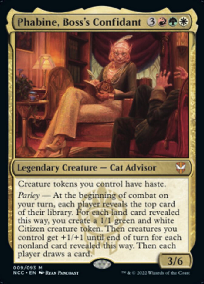 Phabine, Boss's Confidant [Streets of New Capenna Commander] | I Want That Stuff Brandon