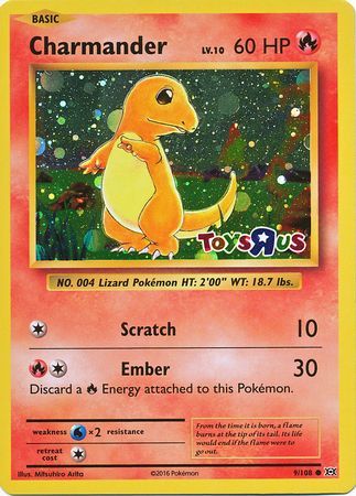 Charmander (9/108) (Toys R Us Promo) [XY: Evolutions] | I Want That Stuff Brandon