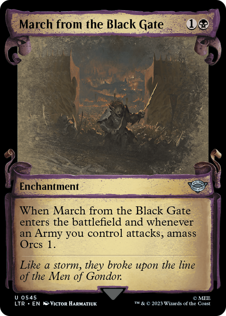 March from the Black Gate [The Lord of the Rings: Tales of Middle-Earth Showcase Scrolls] | I Want That Stuff Brandon