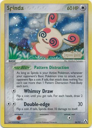 Spinda (26/92) (Stamped) [EX: Legend Maker] | I Want That Stuff Brandon