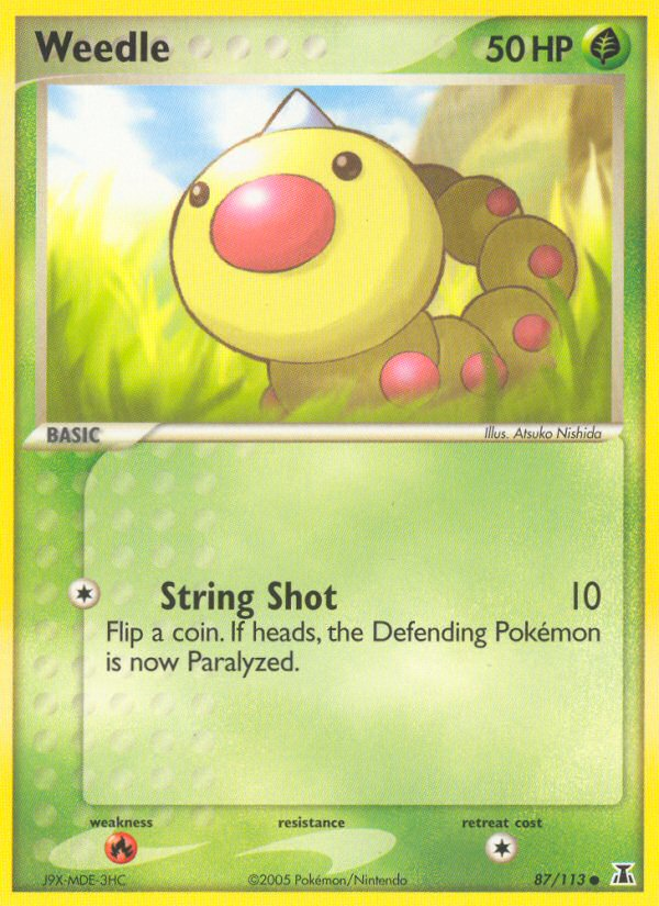 Weedle (87/113) [EX: Delta Species] | I Want That Stuff Brandon