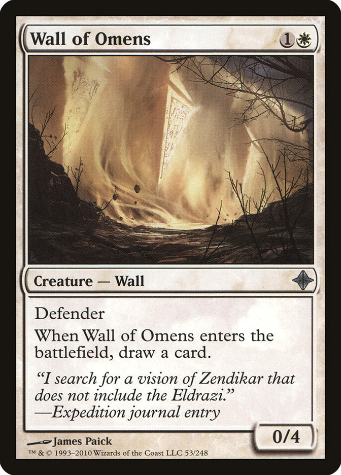 Wall of Omens [Rise of the Eldrazi] | I Want That Stuff Brandon