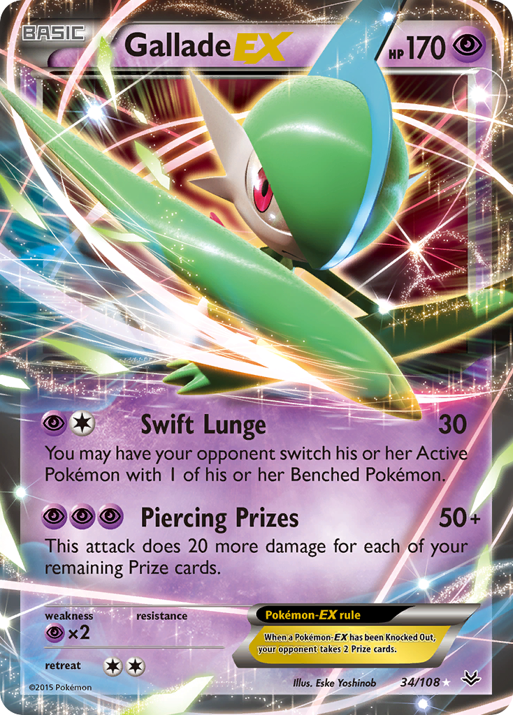 Gallade EX (34/108) [XY: Roaring Skies] | I Want That Stuff Brandon