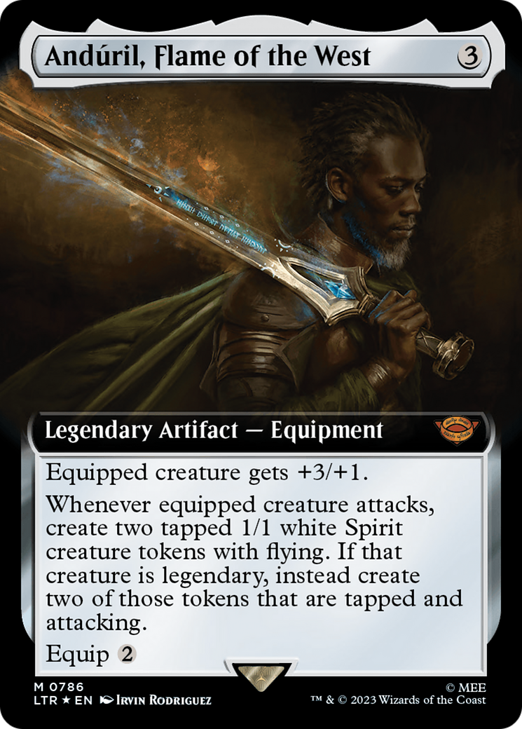 Anduril, Flame of the West (Extended Art) (Surge Foil) [The Lord of the Rings: Tales of Middle-Earth] | I Want That Stuff Brandon