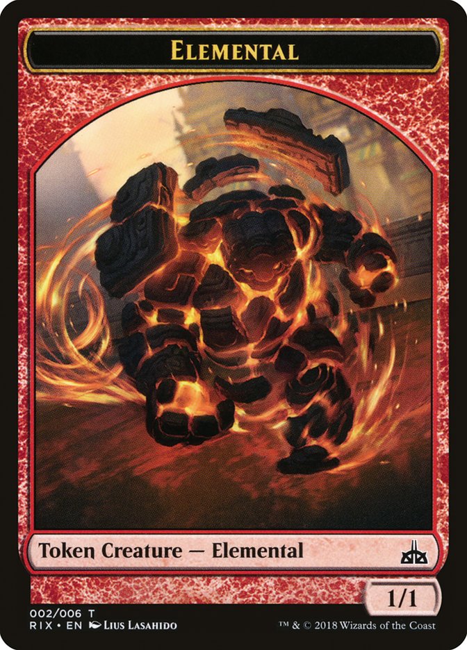 Elemental Token (002/006) [Rivals of Ixalan Tokens] | I Want That Stuff Brandon