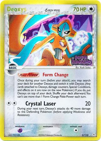 Deoxys (5/110) (Delta Species) (Stamped) [EX: Holon Phantoms] | I Want That Stuff Brandon