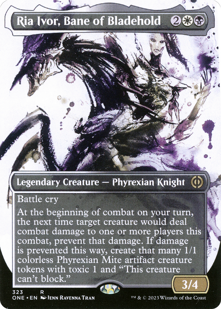 Ria Ivor, Bane of Bladehold (Borderless Ichor) [Phyrexia: All Will Be One] | I Want That Stuff Brandon