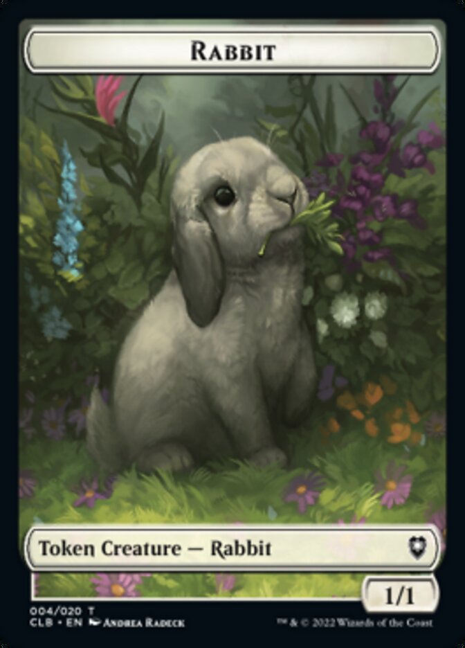 Rabbit Token [Commander Legends: Battle for Baldur's Gate Tokens] | I Want That Stuff Brandon