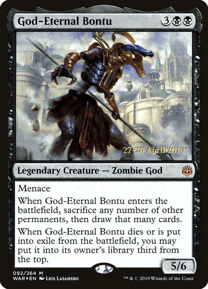 God-Eternal Bontu [War of the Spark Prerelease Promos] | I Want That Stuff Brandon