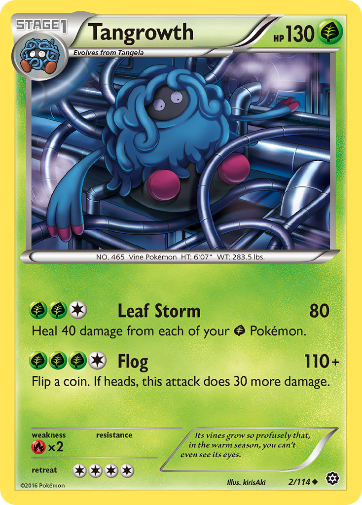 Tangrowth (2/114) [XY: Steam Siege] | I Want That Stuff Brandon