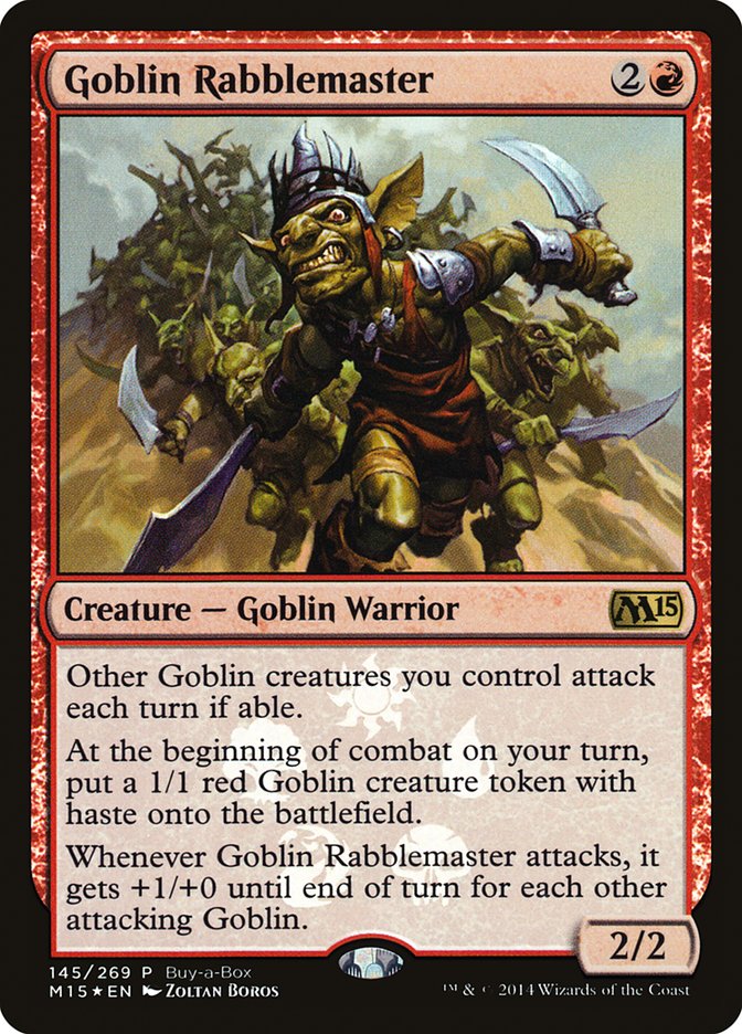 Goblin Rabblemaster (Buy-A-Box) [Magic 2015 Promos] | I Want That Stuff Brandon