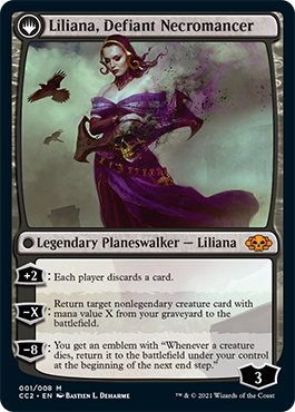 Liliana, Heretical Healer // Liliana, Defiant Necromancer [Commander Collection: Black] | I Want That Stuff Brandon