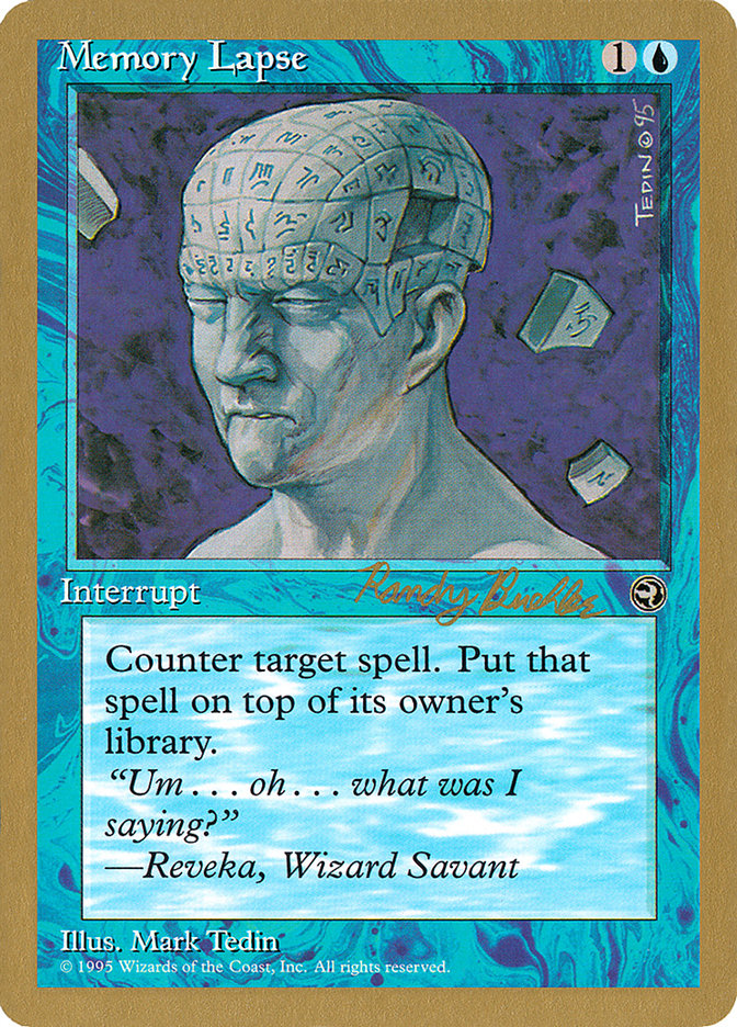 Memory Lapse (Randy Buehler) [World Championship Decks 1998] | I Want That Stuff Brandon