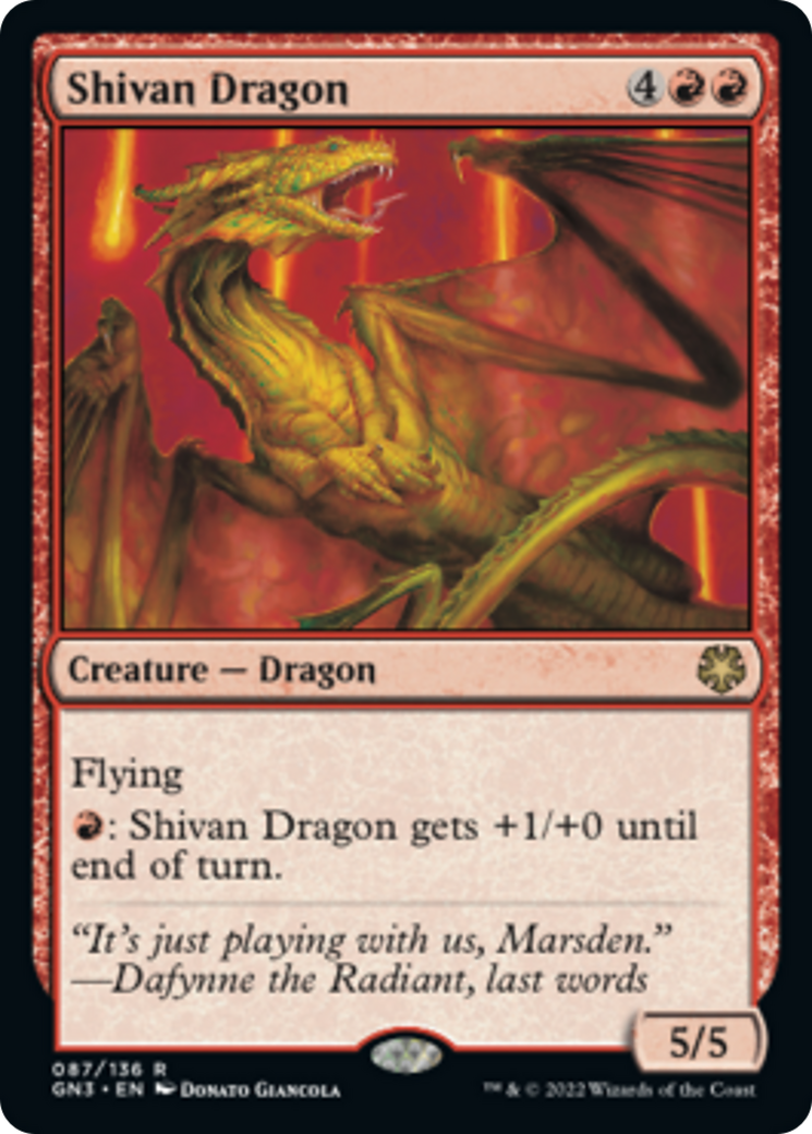 Shivan Dragon [Game Night: Free-for-All] | I Want That Stuff Brandon