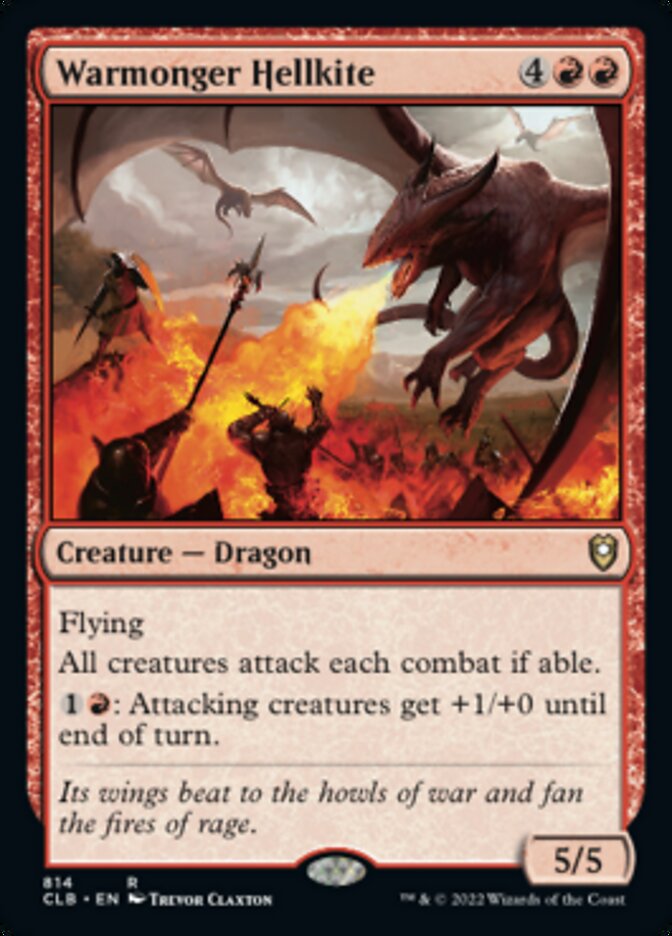 Warmonger Hellkite [Commander Legends: Battle for Baldur's Gate] | I Want That Stuff Brandon