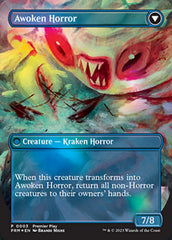 Thing in the Ice // Awoken Horror (Borderless Alternate Art) [Regional Championship Qualifiers 2023] | I Want That Stuff Brandon